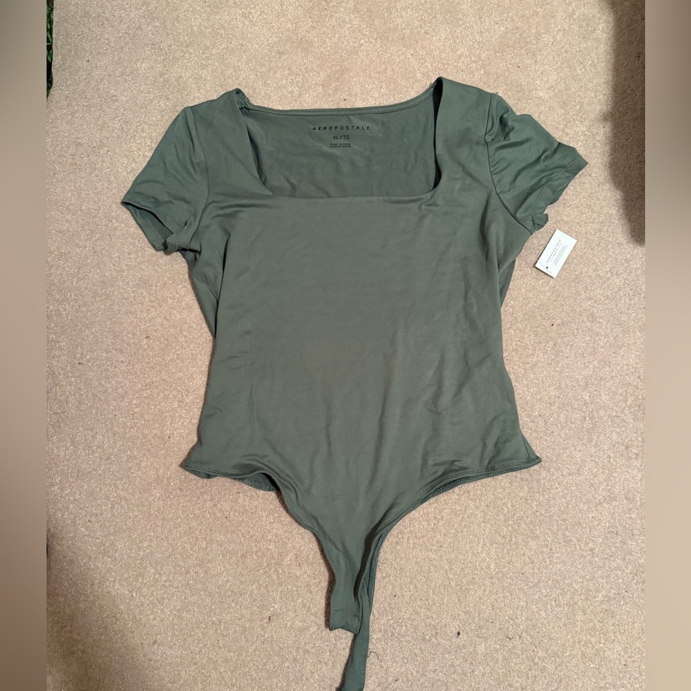 BNWT Aeropostale Olive green body suit